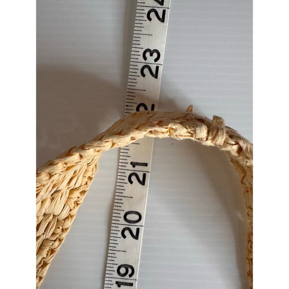 Boho Beach Bag Tote Straw Crochet Slouchy‎ Summer Festival Farmer's Market Clean - Picture 11 of 11